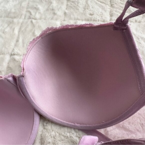 Victoria's Secret | Lilac Leopard Sexy Tee Lined Demi Bra | Size 36DD - Picture 9 of 12